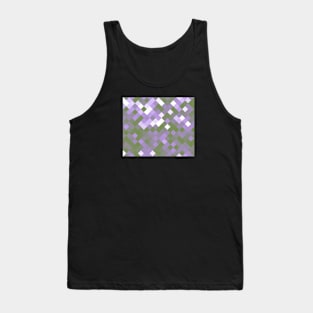 Genderqueer Pride Checkered Squares Gradient Tank Top